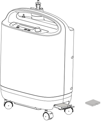 Philips Respironics Philips Respironics Oxygenate 5 Rechthoekig Filter