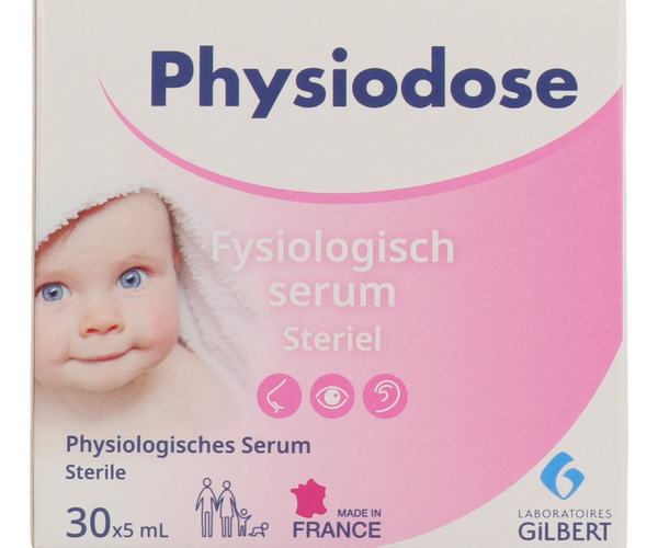 Physiodose Sterile Saline Solution 40 X 5ml | Baby & Adult Eye & Nose Cleansing 3518646266638 | UK